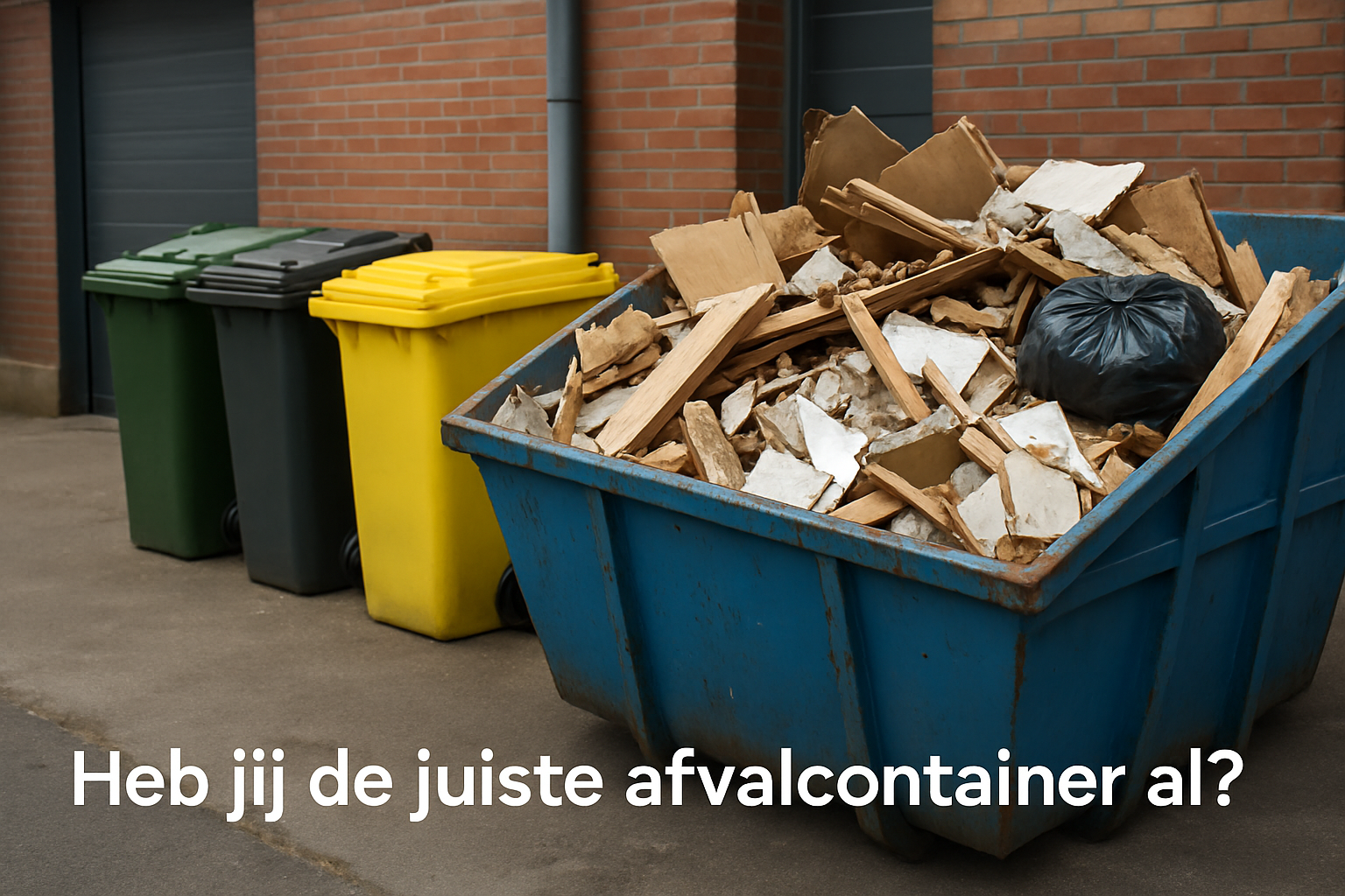 Heb jij de juiste afvalcontainer al?